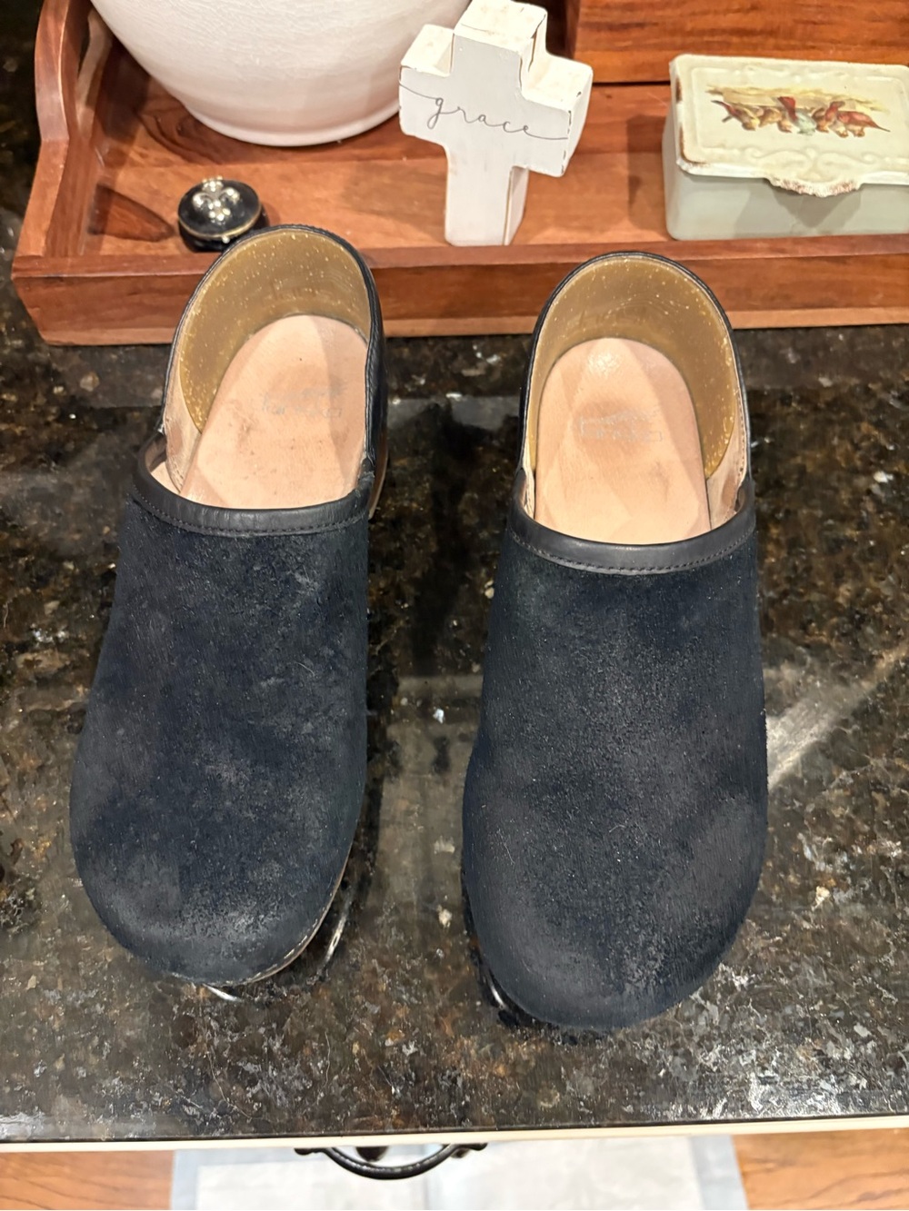 Women’s Dansko Brenna Black Burnished Suede 37